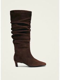 Kalila Suede Brown Leather Boots