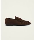 Aven Suede Brown Leather Loafers