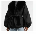 FAUX FUR COLLAR JACKET