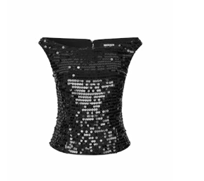SEQUINS OFF-SHOULDER TOP